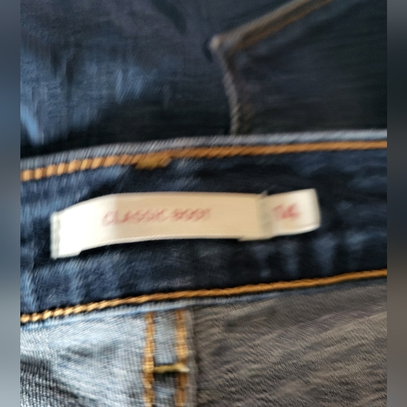 Levi Classic Boot Blue Denim Jeans, Size 14 (34) - Picture 4 of 6